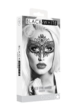 Load image into Gallery viewer, B&amp;w Lace Eye Mask Queen
