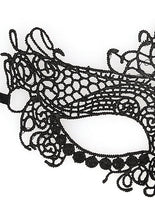 Load image into Gallery viewer, B&amp;w Lace Eye Mask Queen
