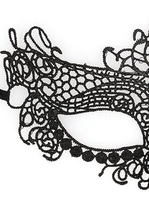 B&w Lace Eye Mask Queen