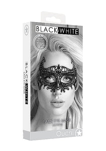 B&w Lace Eye Mask Empress