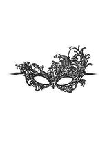 Load image into Gallery viewer, B&amp;w Lace Eye Mask Royal
