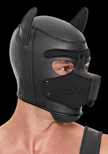 Load image into Gallery viewer, (d)ouch! Neoprene Puppy Hood Black
