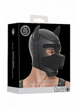 Load image into Gallery viewer, (d)ouch! Neoprene Puppy Hood Black
