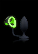 Load image into Gallery viewer, Glow Butt Plug W/ Cock Ring &amp; Ball Strap Glow In The Dark
