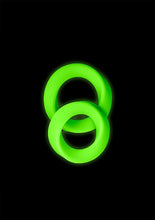 Load image into Gallery viewer, Glow 2pcs Cock Ring Set Glow In The Dark
