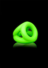 Load image into Gallery viewer, Glow Cock Ring &amp; Ball Strap Glow In The Dark
