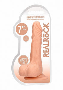 Realrock 7in Dong Flesh W/ Testicles