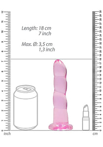 Realrock Non-realistic 7in Dildo Pink