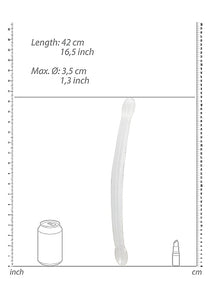 Realrock Non Realistic Double Dong 17in Transparent