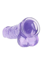 Load image into Gallery viewer, Realrock Realistic Dildo W/ Balls 10in Purple
