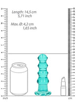 Load image into Gallery viewer, Realrock Curvy Dildo Or Butt Plug Turquoise
