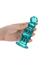 Load image into Gallery viewer, Realrock Curvy Dildo Or Butt Plug Turquoise
