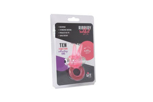 Ribbidy Rabbit Vibrating Cock Ring-pink