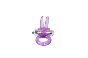 Ribbidy Rabbit Vibrating Cock Ring-purple