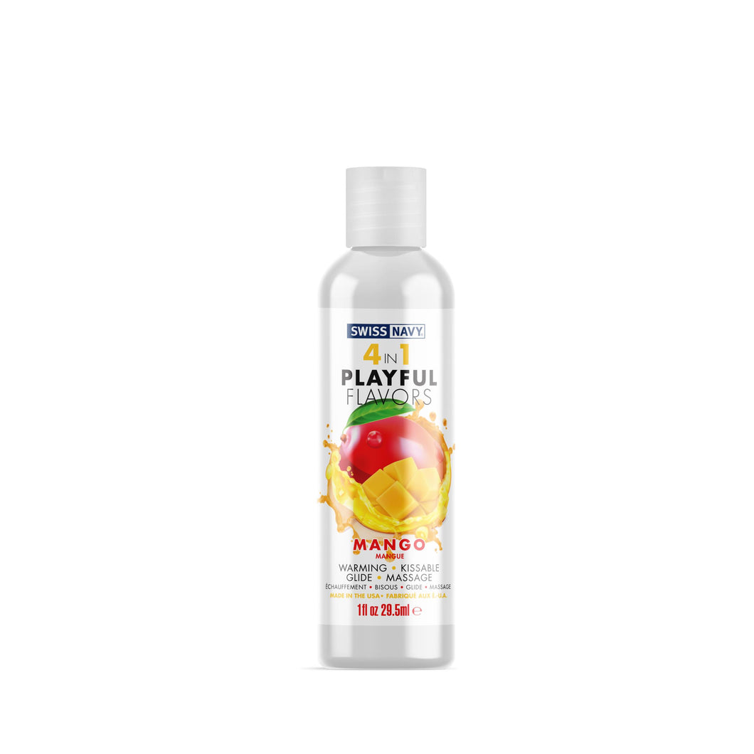 Swiss Navy 4 In 1 Playful Flavors Mango 1 Oz