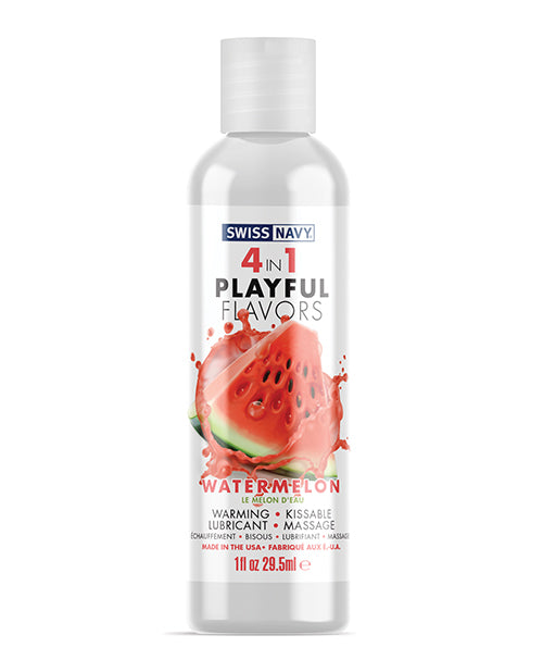 Swiss Navy 4 In 1 Playful Flavors Watermelon 1oz