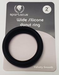 Wide Silicone Donut Ring Black 2 