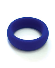 Load image into Gallery viewer, Wide Silicone Donut Ring Blue 2 &quot;
