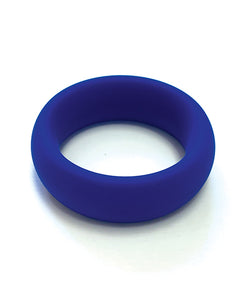 Wide Silicone Donut Ring Blue 2 "