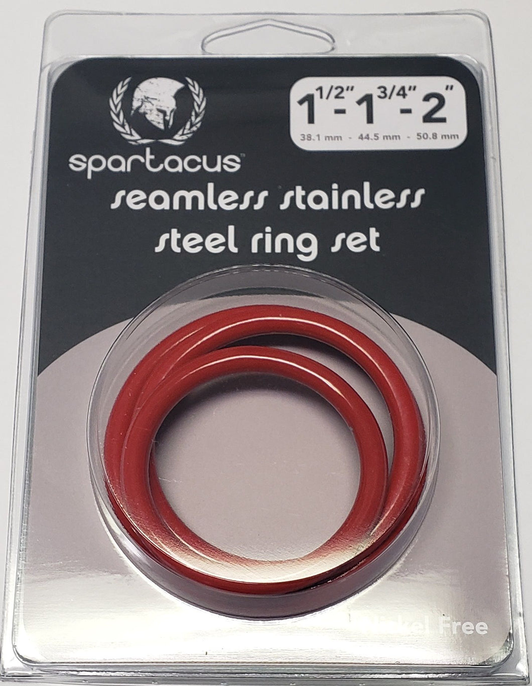 Red Stainless Steel C-ring Set - 1.5 1.75