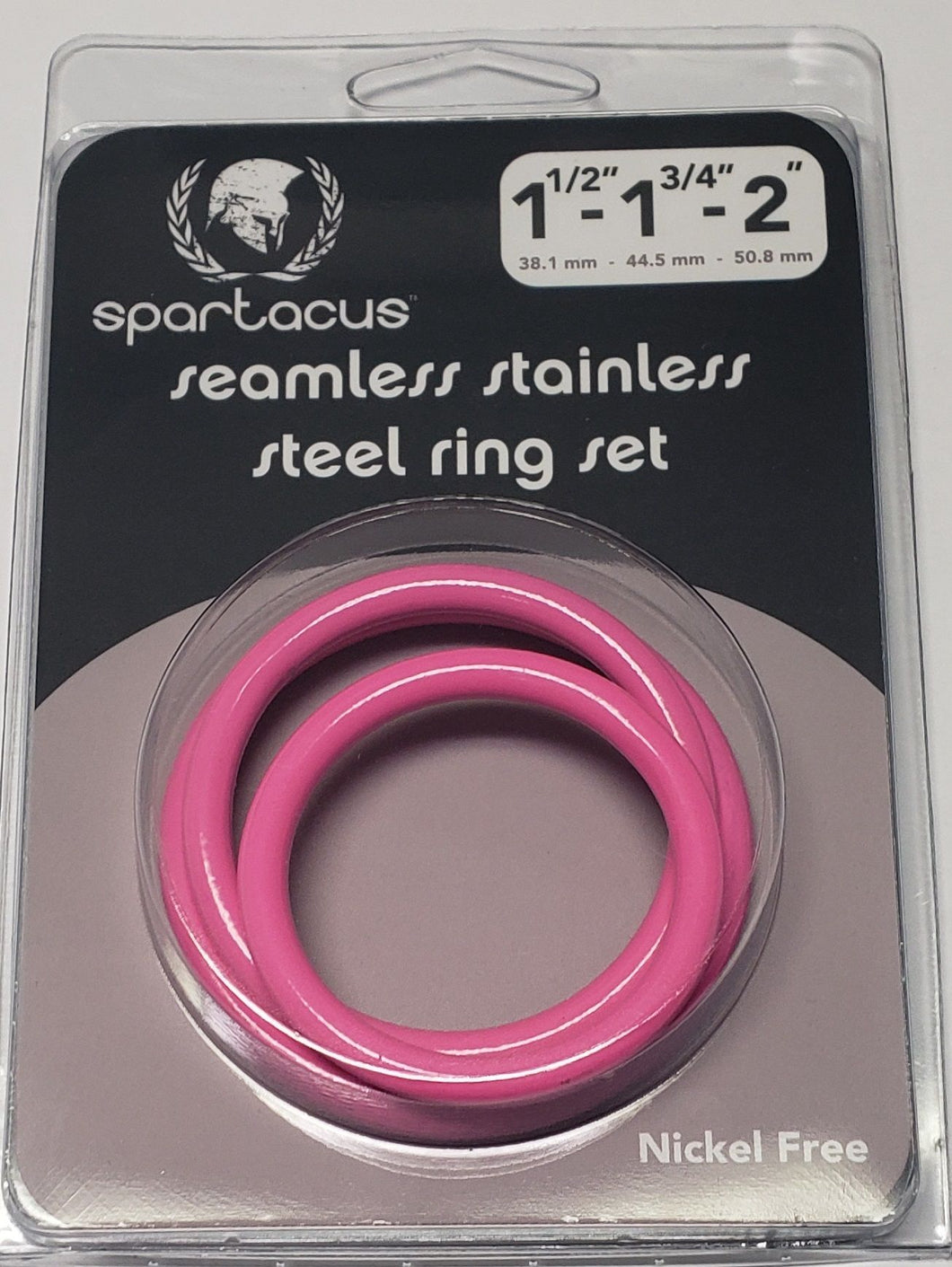 Pink Stainless Steel C-ring Set - 1.5 1.75