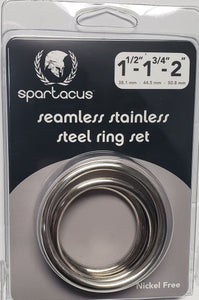 Seamless Stainless Steel C Ring Set - 1.5 1.75" 2" "