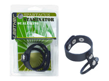 Load image into Gallery viewer, Staminator Leather &amp; Rubber Dual C-ring
