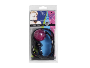 1 1/2 In Purple Ball Gag W/ Buckle