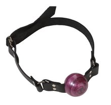 Load image into Gallery viewer, 1 1/2 In Purple Ball Gag W/ Buckle
