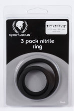 Load image into Gallery viewer, Nitrile Cock Ring Set-black
