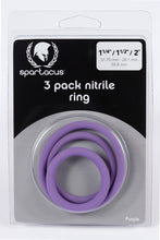 Load image into Gallery viewer, Nitrile Cock Ring Set-purple
