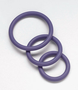 Nitrile Cock Ring Set-purple