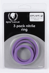 Nitrile Cock Ring Set-purple