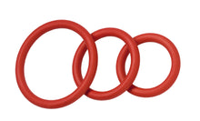 Load image into Gallery viewer, Nitrile Cock Ring Set-red
