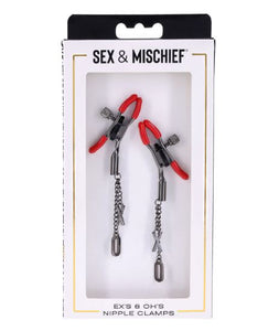 Ex's & Oh's Nipple Clamps