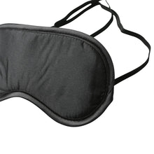 Load image into Gallery viewer, Sex &amp; Mischief Satin Black Blindfold
