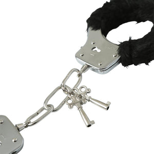 Sex & Mischief Furry Handcuffs Black