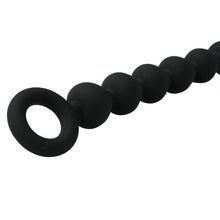 Load image into Gallery viewer, Sex &amp; Mischief Black Silicone Anal Beads
