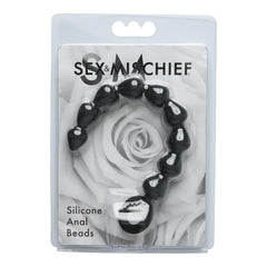 Sex & Mischief Black Silicone Anal Beads