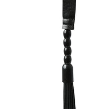 Load image into Gallery viewer, Sex &amp; Mischief Beaded Flogger Noir
