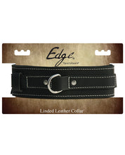 Load image into Gallery viewer, Edge Lined Leather Collar
