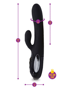 Viben Hypnotic Thrusting Rabbit W/ Clit Stim Black