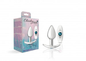 Cheeky Charms Butt Plug Set Clear/ Teal