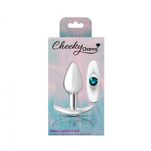 Cheeky Charms Butt Plug Set Clear/ Teal