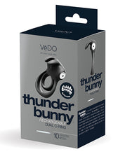 Load image into Gallery viewer, Vedo Thunder Bunny Dual Ring Rechargeable Black Pearl
