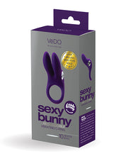 Load image into Gallery viewer, Vedo Sexy Bunny Rechargeable Ring Deep Purple
