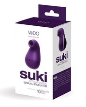 Load image into Gallery viewer, Vedo Suki Rechargeable Sonic Vibrating Sucker Deep Purple
