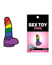 Load image into Gallery viewer, Rainbow Dildo Pin
