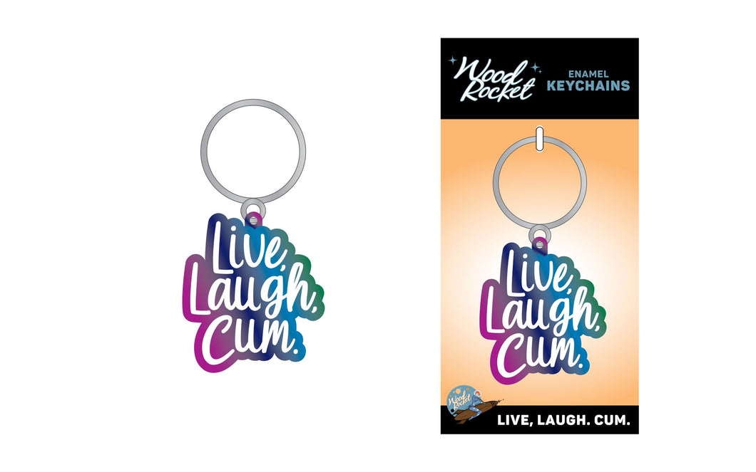 Live Laugh Cum Keychain