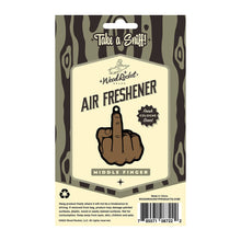 Load image into Gallery viewer, Middle Finger Brown Air Freshener
